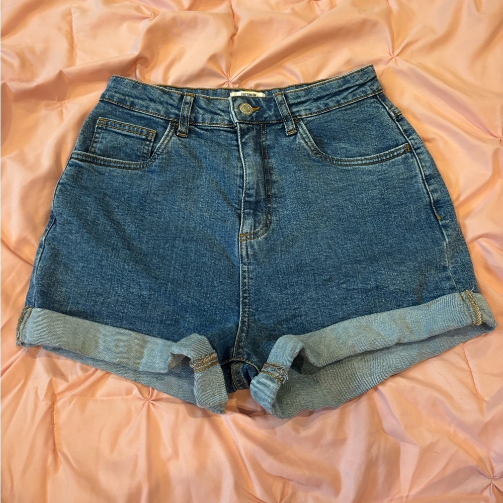Cotton On High Ride Classic Stretch Jean Shorts